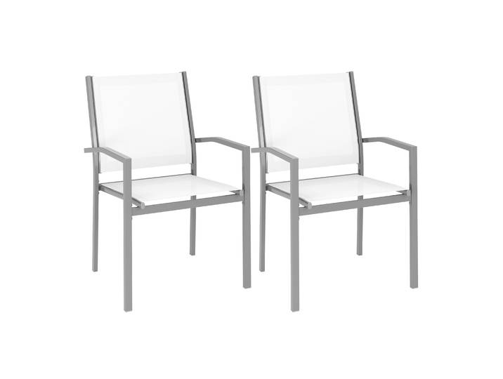Gartenstuhl ZILLY 2er Set weiss