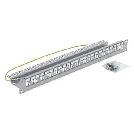 Triton Patch Panel 1HE (19") für 24 Keystone Module grau (RAC-PP-X10-A1)