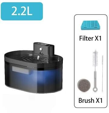 Uplift Treasures Wireless Automatic Pet Water Fountain With Motion Sensor c 2.2l
