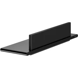KEUCO AVENO Duschablage mit Glasabzieher, verdeckte Befestigung, 14659370000, Farbe: Schwarz Matt