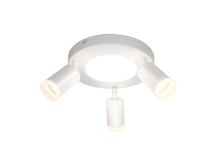 Nettlife Deckenstrahler Bocholt 3-flammig 25/25/16.9 cm, Weiß, Metall, Gu10, 25x16.9x25 cm, Lampen & Leuchten, Innenbeleuchtung, Spots & Strahler, Deckenspots