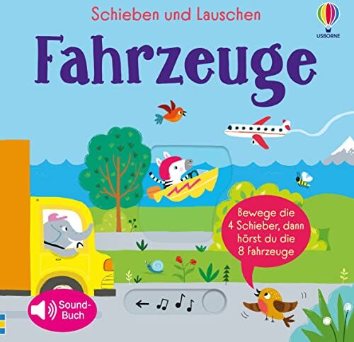 Sam Taplin - Schieben und Lauschen: Fahrzeuge: 4 Schieber, 8 Sounds – interaktives, erstes Entdecken von Fahrzeugen – für Kinder ab 1 Jahr (Schieben-und-Lauschen-Reihe) - Preis vom 30.09.2026 09:01:18 h