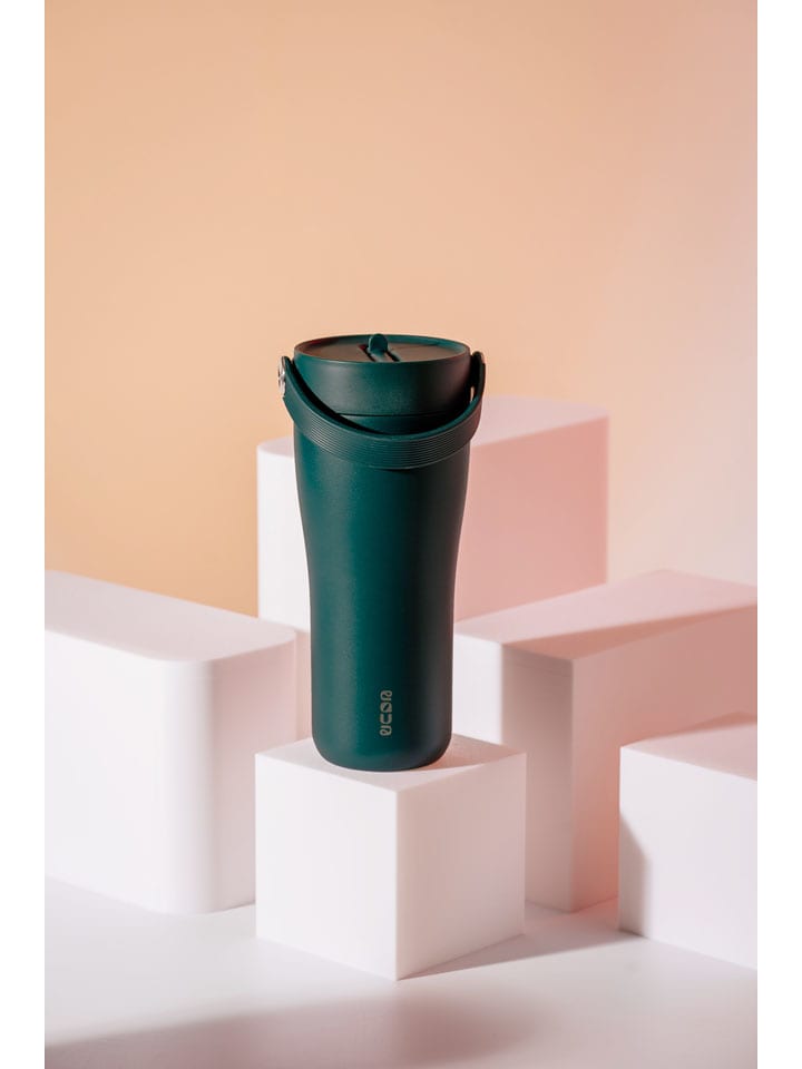 Equa Edelstahl-Thermosbecher in Dunkelgrün - 600 ml - onesize