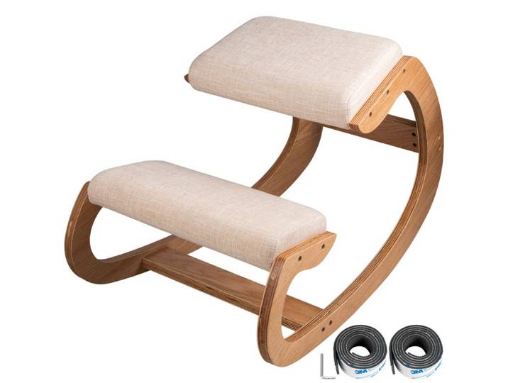Chaise Ergonomique - DUOKU - Avec Coussin de Hanche - Capacité 220 lb - Design Contemporain - Bureau