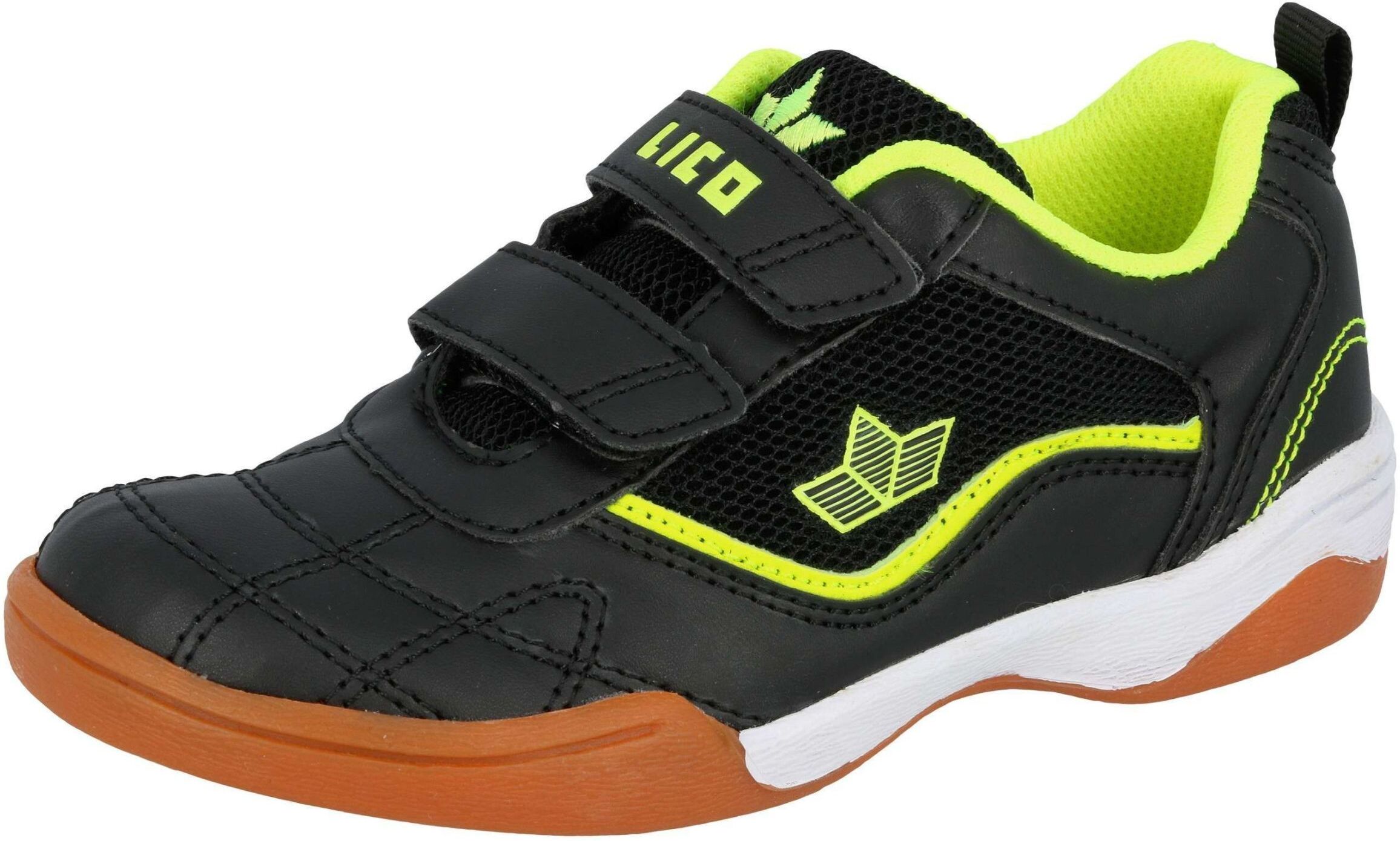 Hallenschuh LICO "Sportschuh Ben V", Jungen, Gr. 30, schwarz, Synthetik, Schuhe Hallenschuh