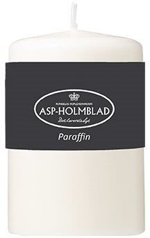 ASP-Holmblad Bloklys, Paraffin, 5,8x9 Cm, Hvid