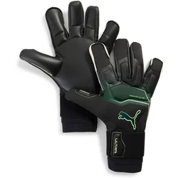 PUMA Ultra Ultimate Hybrid Torwarthandschuhe 03 - PUMA black/green terrain/fizzy light 7.5