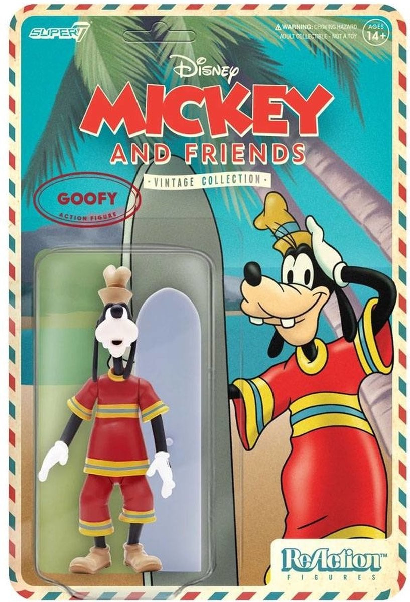 Super7 Disney ReAction Action Figure Wave 2 Vintage Collection Goofy Hawaiian Holiday 10 cm