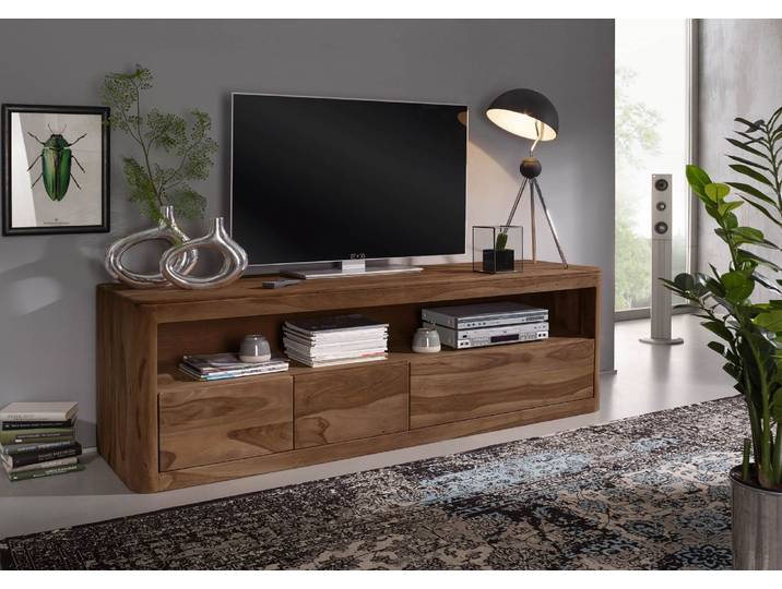 Meuble TV 190x50 Palissandre teinté Smoked cherry TORONTO #147
