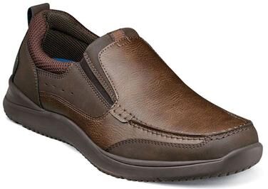 Nunn Bush Conway Moc Toe Slip-On - Mens 8.5 Brown Slip On W