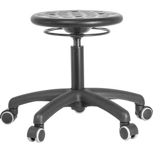 meychair Drehhocker A1S-TR-PUA1-PW, 10014, PU-Schaum, mit Rollen, schwarz