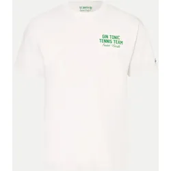 T-Shirt mit Tennis Backprint Weiß L