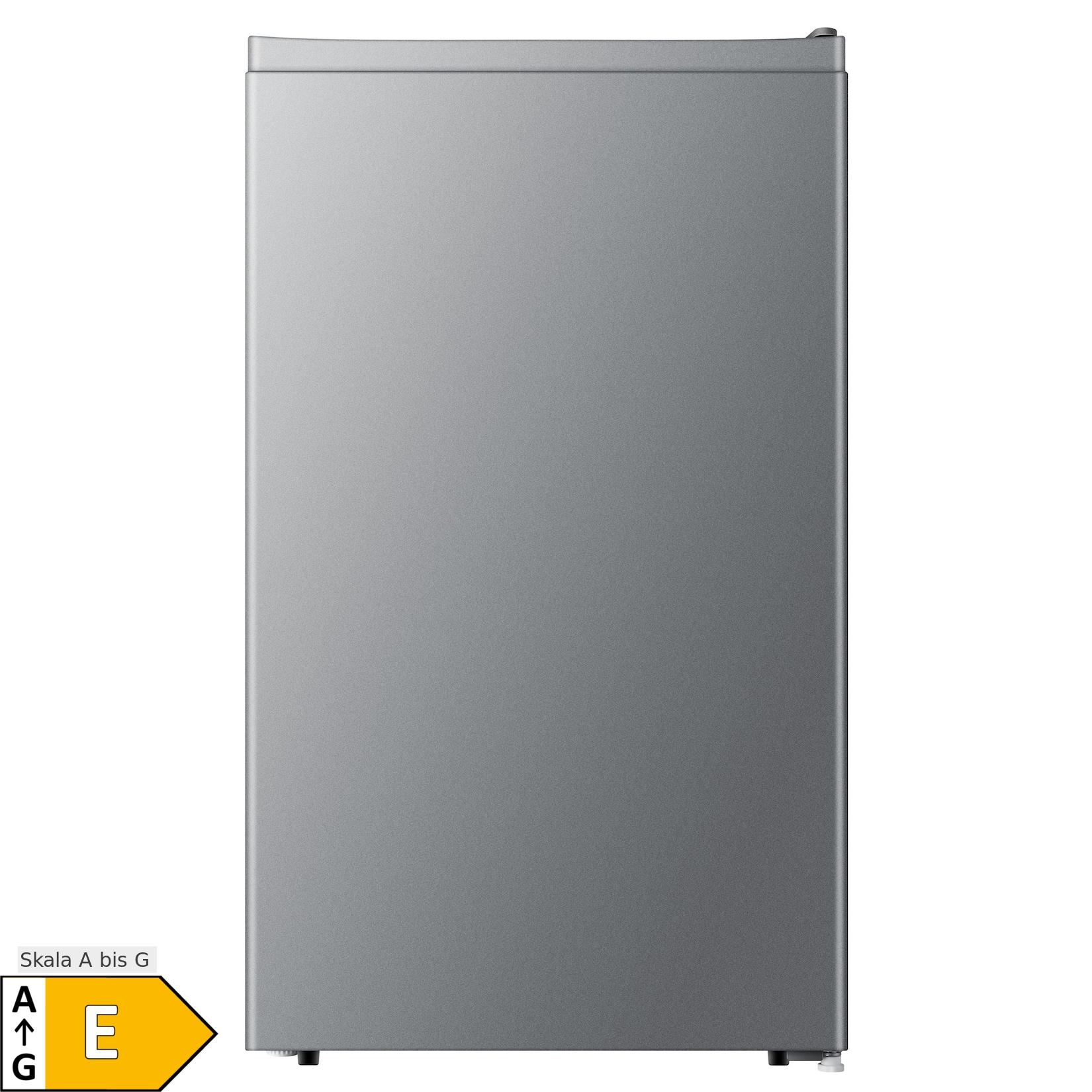 PKM Kühlschrank KHKS93ESI - silber, 94L, Freistehend, mit Kaltlagerfach, 84 cm