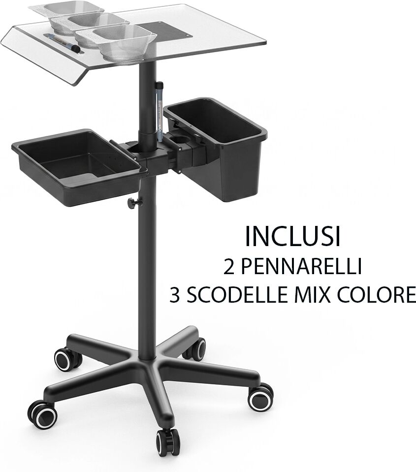 Melcap Carrello Parrucchiere MARK COLOR STATION per Tintura e Colorazione