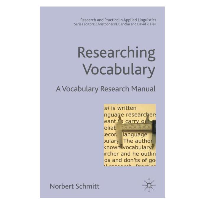 Palgrave Macmillan Uk Schmitt:Researching Vocabulary (Englisch, Hardcover, N. Schmitt) (63382578)