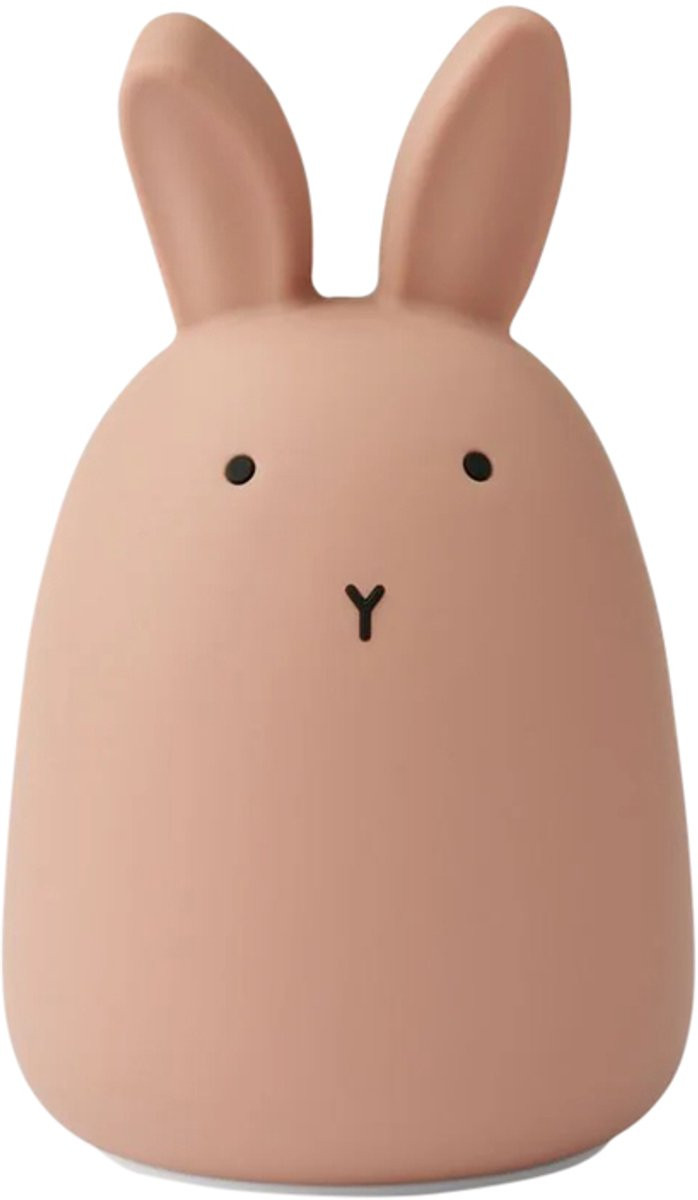 Liewood Winston Rabbit LED Nachtlampje - Dark Rose - Silicone