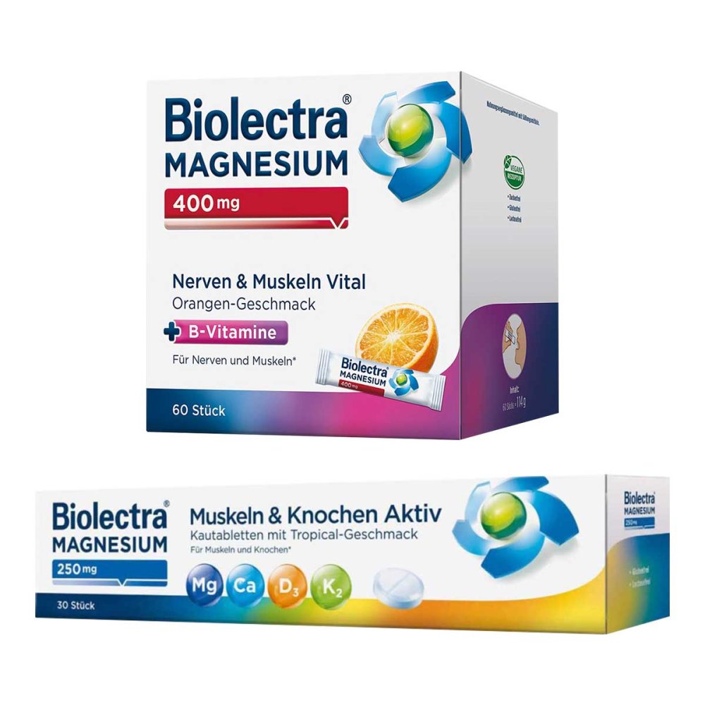 HERMES Arzneimittel GmbH Biolectra Magnesium Nerven & Muskeln Vital + Kautabletten 08106664