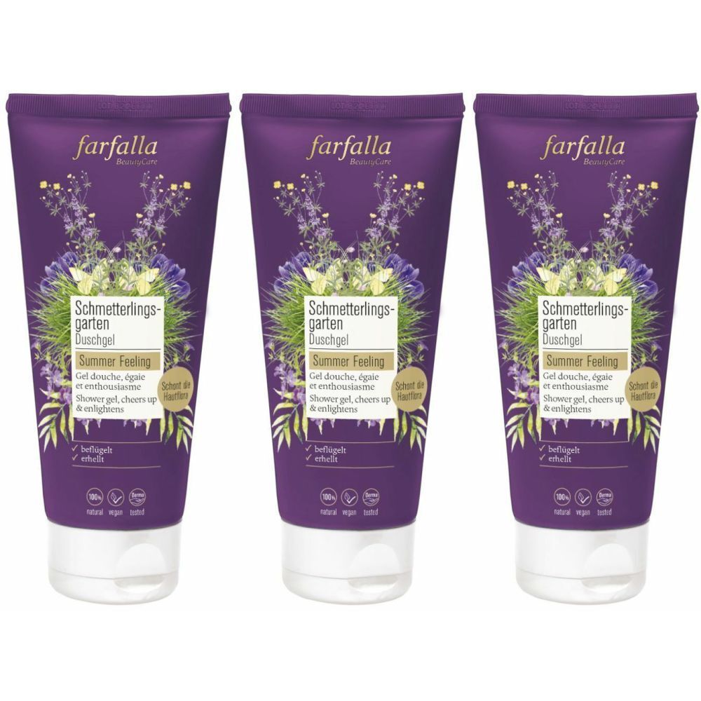 Farfalla Duschgel Schmetterlingsgarten 200 ml x3 3x200