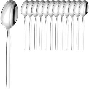 Solex Kaffeelöffel Skai 123110, 14,1 cm, Edelstahl 18/10, silber poliert, 12 Stück