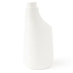 Sprühflasche ohne Sprühkopf weiß Leerflasche 600 ml mit Milliliter-Skalierung und transparenter Niveaulinie