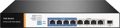 Value 21.99.1189 21.99.1189 Netzwerk Switch RJ45/SFP 8 + 1 Port 2.5 GBit/s PoE-Funktion