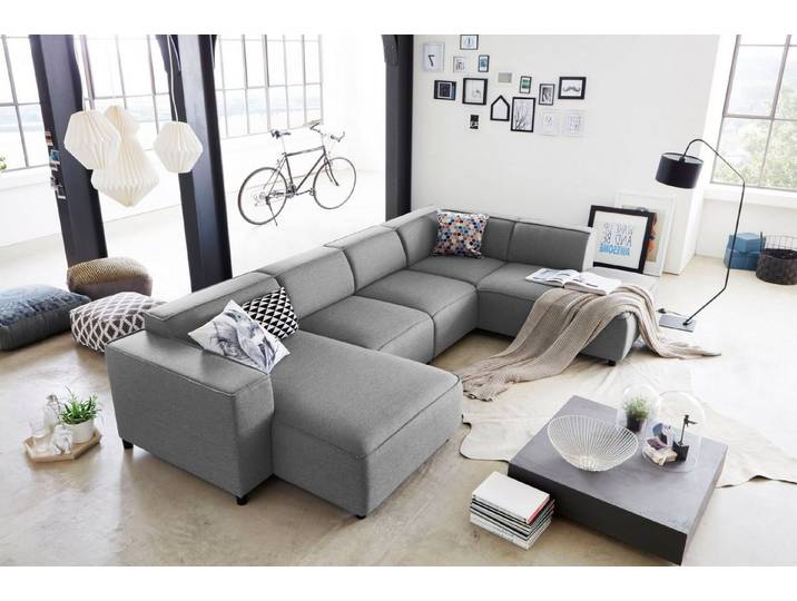 OTTO home Wohnlandschaft Bulky U-Form, in U-Form und XXL Sitzfläche, modular aufgebaut