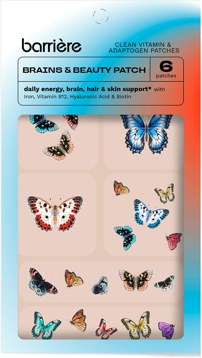 6 Stück barrière BRAINS & BEAUTY Vitamin Patch Butterflies