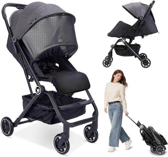 Leichter Kinderwagen - Kompakter Reisekinderwagen - Ideal für Flugreisen - Faltbar mit einer Hand - 64 x 49 x 23 cm