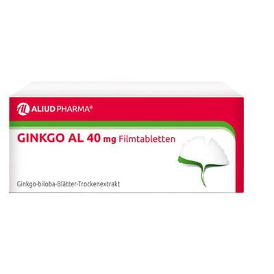 ALIUD Pharma GmbH Ginkgo AL 40 mg Filmtabletten bei altersbedingten Gedächtniseinbußen mit leichter Demenz 60 St 06565074