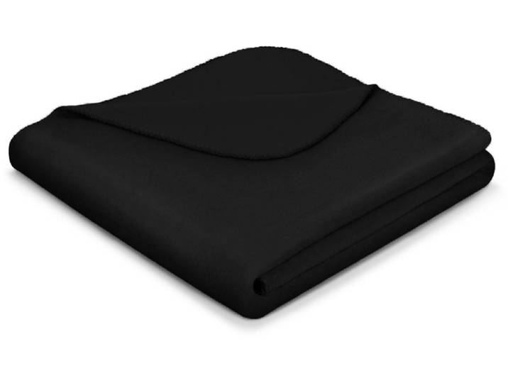 Wohndecke BIEDERLACK Cotton Home , schwarz, B:150cm L:200cm, Baumwolle, Polyacryl, Wohndecken, Wohndecke, mit Zierstich