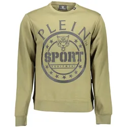 Plein Sport, Herren, Sportshirt, Verde Cotton Men Sweatshirt (M), Grün
