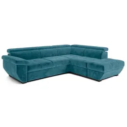 COTTA Ecksofa Speedway Stoff Azure