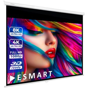 ESMART Beamer-Leinwand Professional MIROLO, 92 Zoll, 187 x 140 cm, Format 4:3, Rolloleinwand