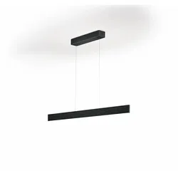 Knapstein LED Pendelleuchte FARA-112, 52W 2200-3000K 6290lm, CRi >90, mit Wechsel-Linse + Gestensteuerung, verstellbar, schwarz GKS-51.508.07
