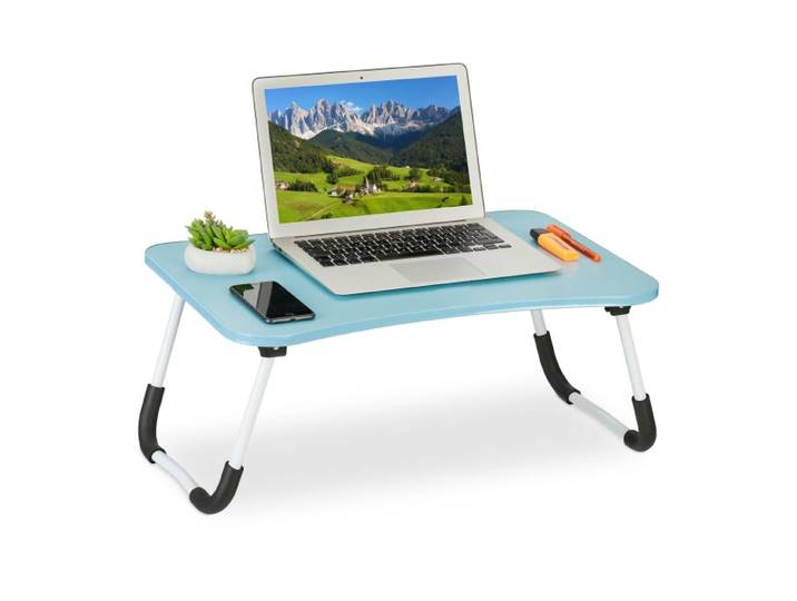 Relaxdays Hellblauer Laptoptisch