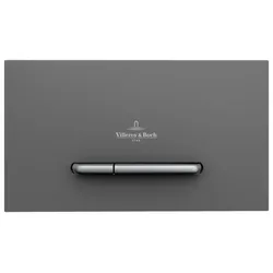 Villeroy & Boch ViConnect WC-Betätigungsplatte 922169D8 anthracite matt, Kunststoff, Tasten chrom matt