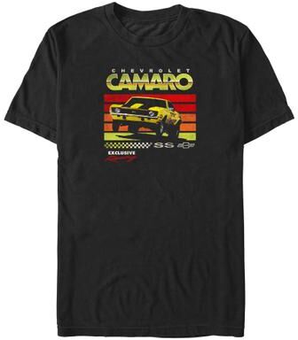 Men's Big & Tall Gm Camaro Race by Mad Engine in Black (Size 2XLT)