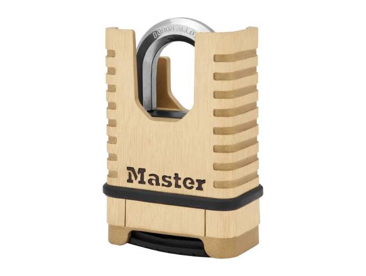 Master Lock - Cadenas En Laiton Massif Haute Securite [anse Protegee][a Combinaison] M1177eurd