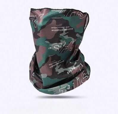 Uplift Picks Ice Silk Camouflage Sunscreen Face Mask Outdoor Sports Balaclava green Camouflage
