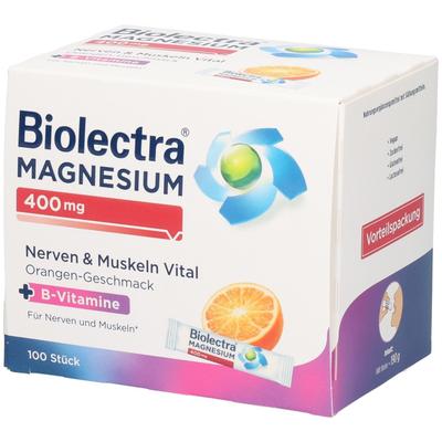 Biolectra Magnesium 400 mg Nerven & Muskeln Vital 100 St Pellets