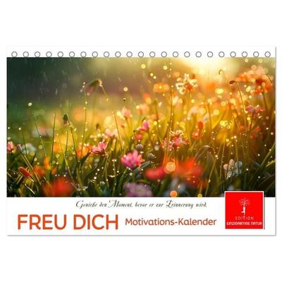 Freu Dich Motivations-Kalender (Tischkalender 2027 DIN A5 quer), CALVENDO Monatskalender