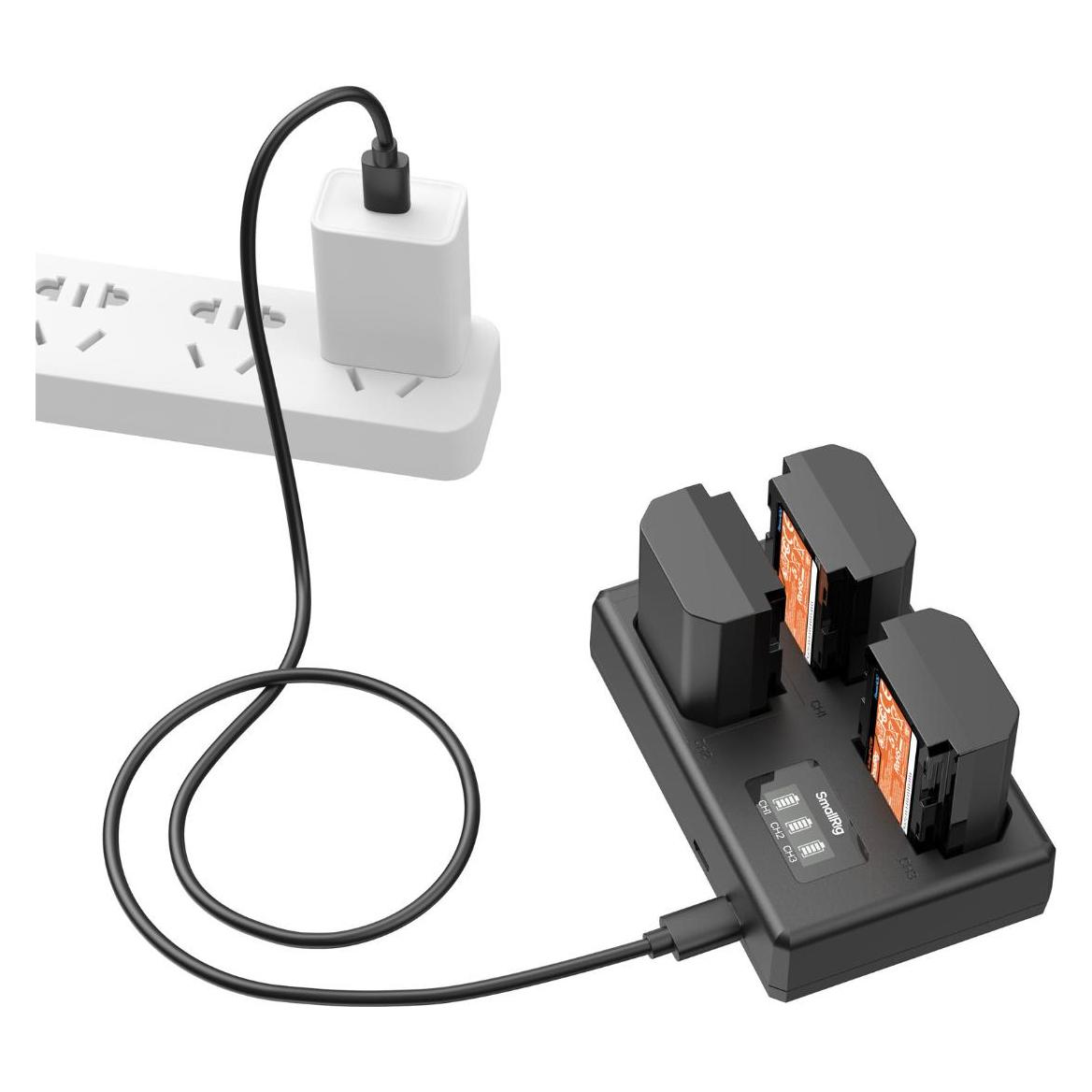 SmallRig SR6016 Camera Battery Kit For Sony NP-FZ100 6016 (Kamera Akku, Kamera Akku Ladegerät) (6016)