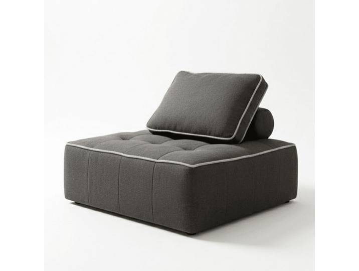 Fauteuil Zen 1 place - chocolat et sable
