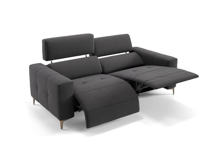 Stoff Relaxsofa NOLA 3-Sitzer Relaxfunktion Couch Sofagarnitur Sofagarnitur