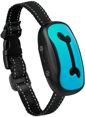 PetsAreLife USB Rechargeable Dog Training Collar, Pet Anti Barking Device, Ultrasonic Stop Barking Vibration Anti Bark Collar bone Blue