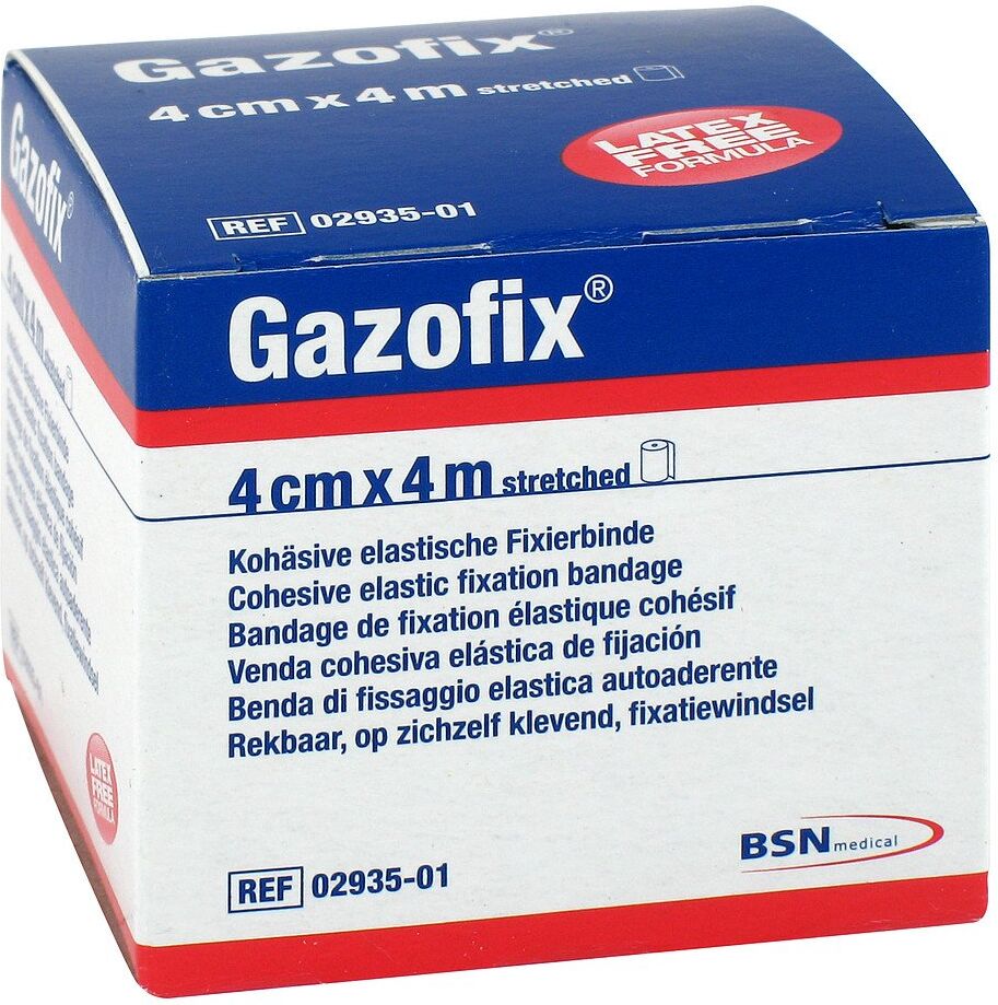 Gazofix Fixierbinde kohäsiv 4 cmx4 m