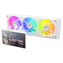 Thermaltake TT ST360 Ultra snow wh, CPU Wasserkühler, Mehrfarbig, Weiss
