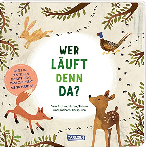 Radka Janská - Wer läuft denn da?: Von Pfoten, Hufen, Tatzen und anderen Tierspuren Ein Pappenbuch mit Klappen. Ab 3 Jahren - Preis vom 10.10.2026 11:48:34 h