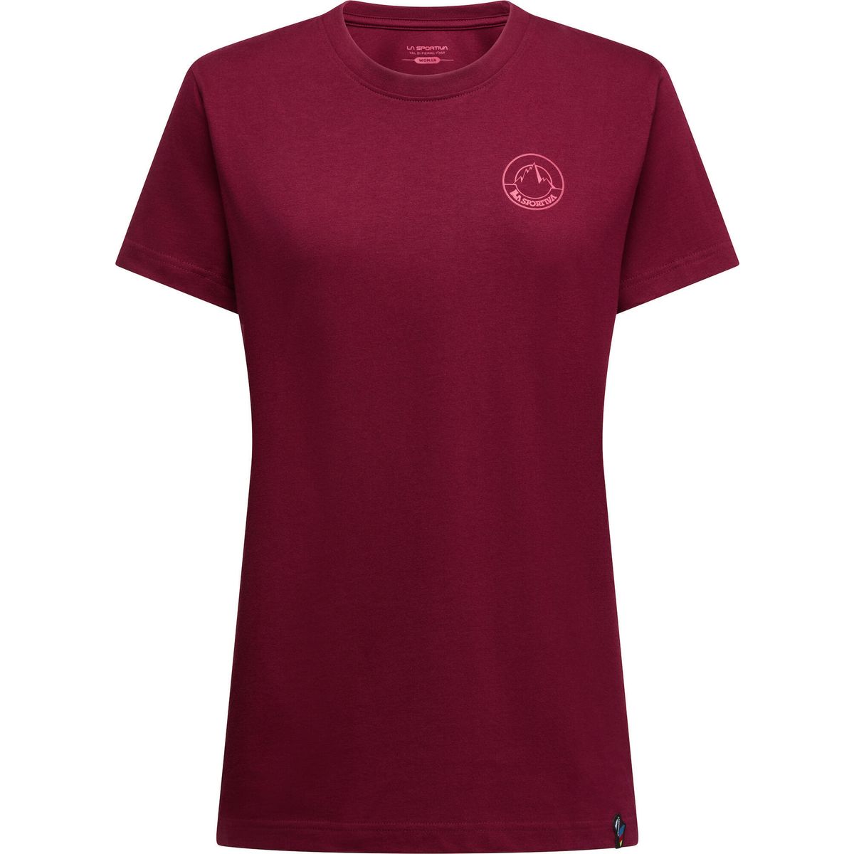 La Sportiva Circle Logo T-shirt Women redwood/azalea (R25P19) L ZACT245R25P19L