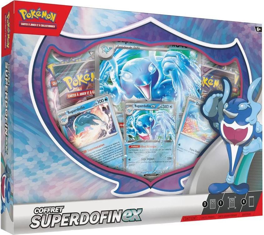 Asmodee Pokémon Superdofin-ex verzamelset met kaarten